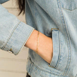 925 Silver Paper Clip Chain Bracelet