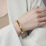 925 Silver Round Bead Edge Bracelet Women Party Jewelry