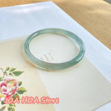 Ice-Seed Round Women's Oil-blue Jade Bracelet