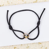 925 Sterling Silver Three Ring Separation Bracelet Women's Jewelry Anniversary