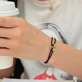 925 Sterling Silver Three Ring Separation Bracelet Women's Jewelry Anniversary