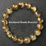 High Rutilated Quartz Crystal Bracelet for Women