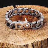 Thai Silver Original 925 Sterling Silver Vintage Chain & Link Bracelet