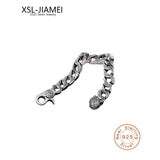 Thai Silver Original 925 Sterling Silver Vintage Chain & Link Bracelet