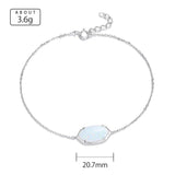 Shimmering Synthetic Opal Diamond Bracelet for Christmas Festivities