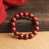 Cinnabar Large Particle Sand Bracelet High Content Crystal Beads Bangle