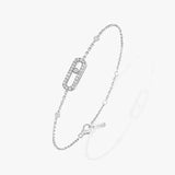 925 Silver French Jewelry Mobile Diamond Women's Bracelet