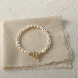 Baroque Freshwater Pearl 14K Filled Ladies Bracelet Christmas Gift