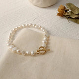 Baroque Freshwater Pearl 14K Filled Ladies Bracelet Christmas Gift