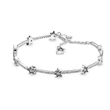 925 Silver Tennis Bracelet for Charm Beads DIY Jewelry