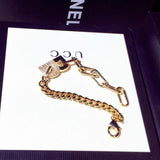 Chic D Charm Bracelet for Women, Micro Inlaid, Waterproof, Anniversary Gift