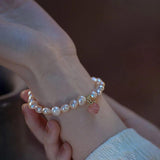 100% Natural Freshwater Pearl Honey Peach 14K Filled Female Bracelet