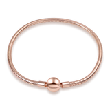 925 Silver Magic Eye Zircon Bracelet for DIY Charms & Bead Women
