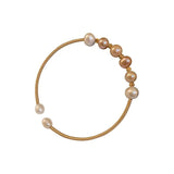 Baroque Pearl 14K Filled Bangle Jewelry for Women