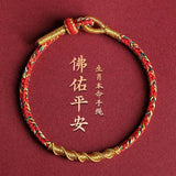 Zodiac Rabbit Guardian Bracelet, Panlong Knot Handstring