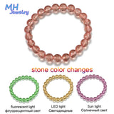 MH Zultanite Gemstone Round 8mm Bead Bracelet