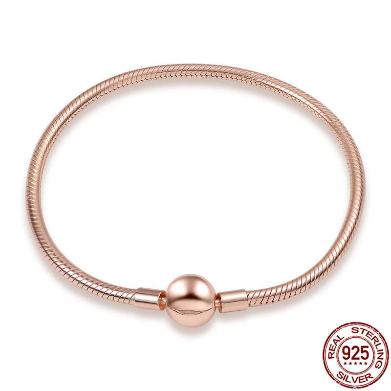 925 Silver Heart Charm Bracelet