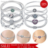 925 Silver Heart Charm Bracelet