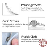 925 Silver Heart Charm Bracelet
