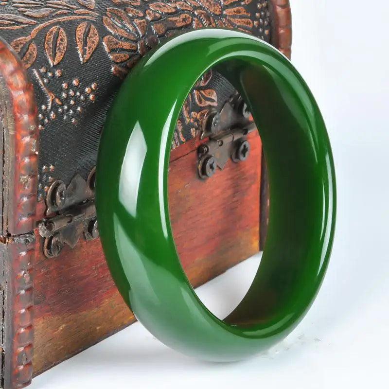 Green Jade Bangle Jewelry For Women Men Bracelets