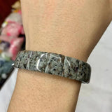 Yooperlite Flame Stone Beads Bracelet Gemstone Bangle