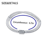 Heart T-Bar Cuff Chain: 925 Sterling Solid Silver Bracelet