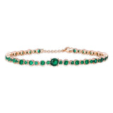 Heart T-Bar Cuff Chain: 925 Sterling Solid Silver Bracelet