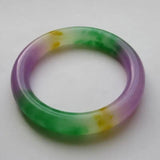 Natural Jade Bangles Three Quartz Jade Bracelet Girl's Jewelry Bangle