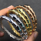 925 Silver Snake Bone Bracelet Women
