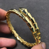 925 Silver Snake Bone Bracelet Women