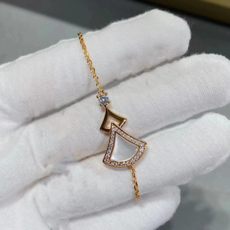 Rose Triangle Stone Bracelet for Women