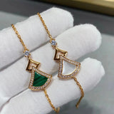 Rose Triangle Stone Bracelet for Women
