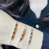 925 Silver Zircon Honeycomb Bracelet High Jewelry