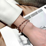 High Jewelry Red Chalcedony Snake Bone Bracelet
