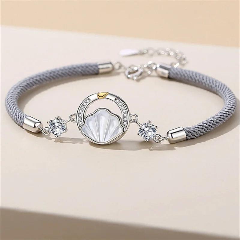 Arrival Shell Sun Whale Moon Zircon Bracelet High-end Rope Bracelet
