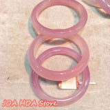 Natural Agate Jade Chalcedony Pink Jewelry Jadeite Bangles Bracelet
