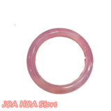 Natural Agate Jade Chalcedony Pink Jewelry Jadeite Bangles Bracelet