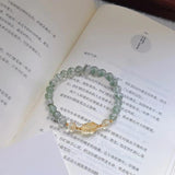 Green Ghost Crystal Wealth Pixiu Bracelet Citrine Beads