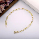 925 Sterling Silver Layered Beaded Link Chain Bracelet