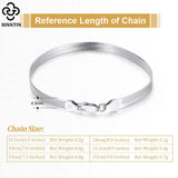 Italian 4.5mm Flat Herringbone Chain Bracelet 18K Plated 925 Sterling Silver