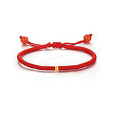 24K 999 Ball Bracelet Red String Women Kids Jewelry Birthday Gift