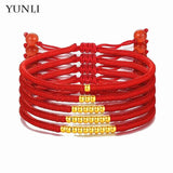 24K 999 Ball Bracelet Red String Women Kids Jewelry Birthday Gift