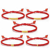 24K 999 Ball Bracelet Red String Women Kids Jewelry Birthday Gift