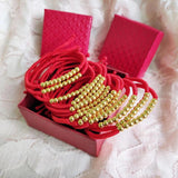 24K 999 Ball Bracelet Red String Women Kids Jewelry Birthday Gift