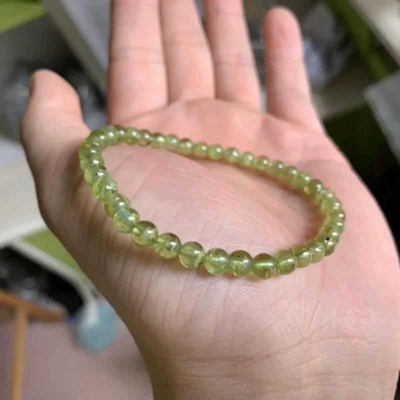 Natural Peridot Stone Bracelet - Gemstone Jewelry Bracelet