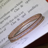 S925 Silver Zircon Bead Moissanite Bracelet Women