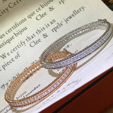 S925 Silver Zircon Bead Moissanite Bracelet Women