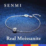Real Moissanite Lucky Bubble Bracelet for Women Girl