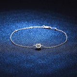Real Moissanite Lucky Bubble Bracelet for Women Girl