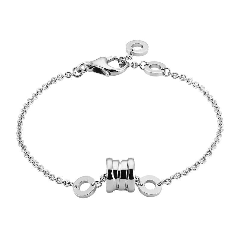 S925 Sterling Silver Couple Bangle Bracelet Christmas Gift